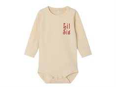 Name It body hvid swan med lillesøster print